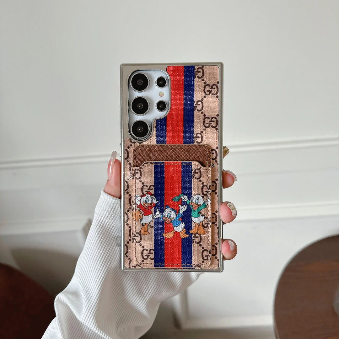 Gucci Gucci Leather Donald Duck Card Slot Samsung Galaxy Phone Apple iPhone Case ProCaseMall