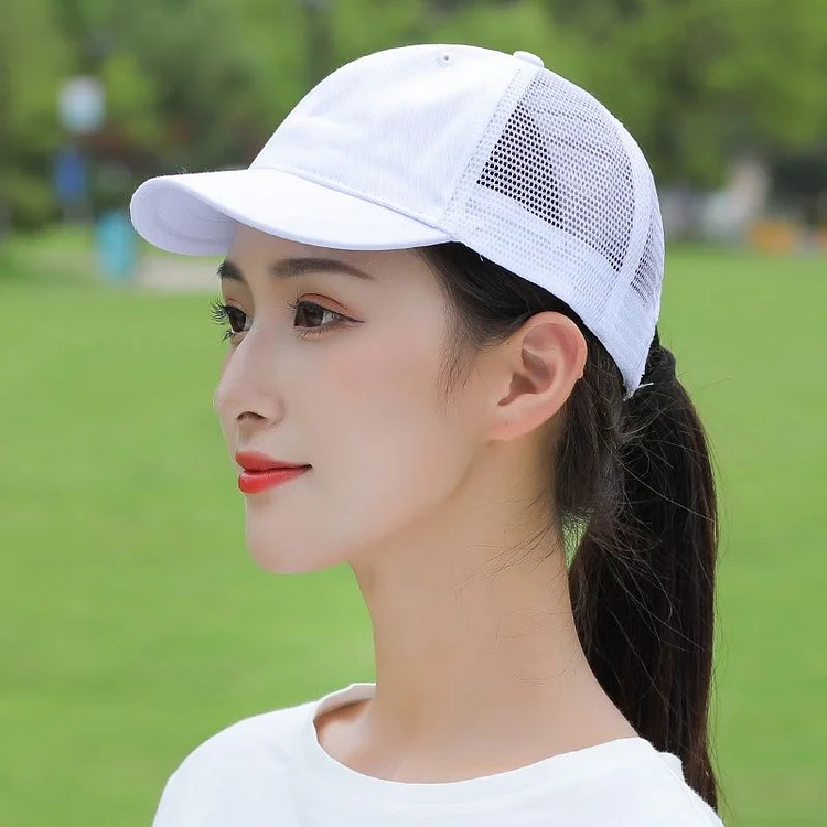 Sport Cap Short Brim Baseball Cap Breathable Mesh Hats for Women Men Outdoor Visor Cap Casual Equestrian Hat Snapback Dad Hat