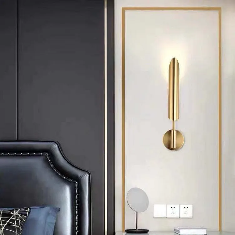 Meza Modern LED Wall Lamp Metal Glass Warm Garden Corridor