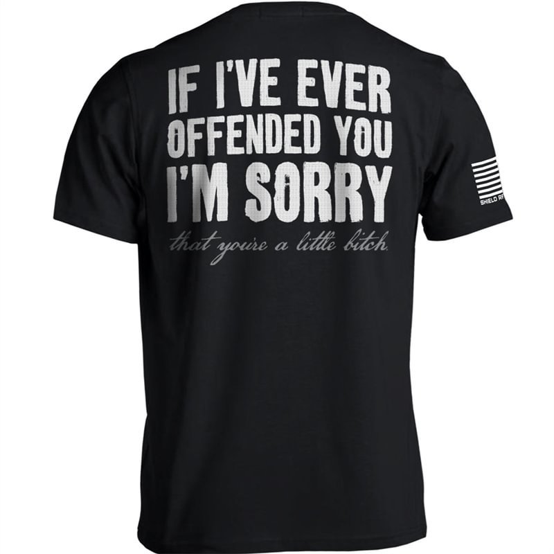 Men's "I AM SORRY" Print T-Shirt