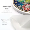DIY Pearl Painting Art Kit,Round Dust-proof Outer Frame with Tassel Hanging Kit