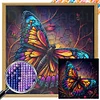 Diamond Painting-Square AB Drill Flower Butterfly(35*35CM)