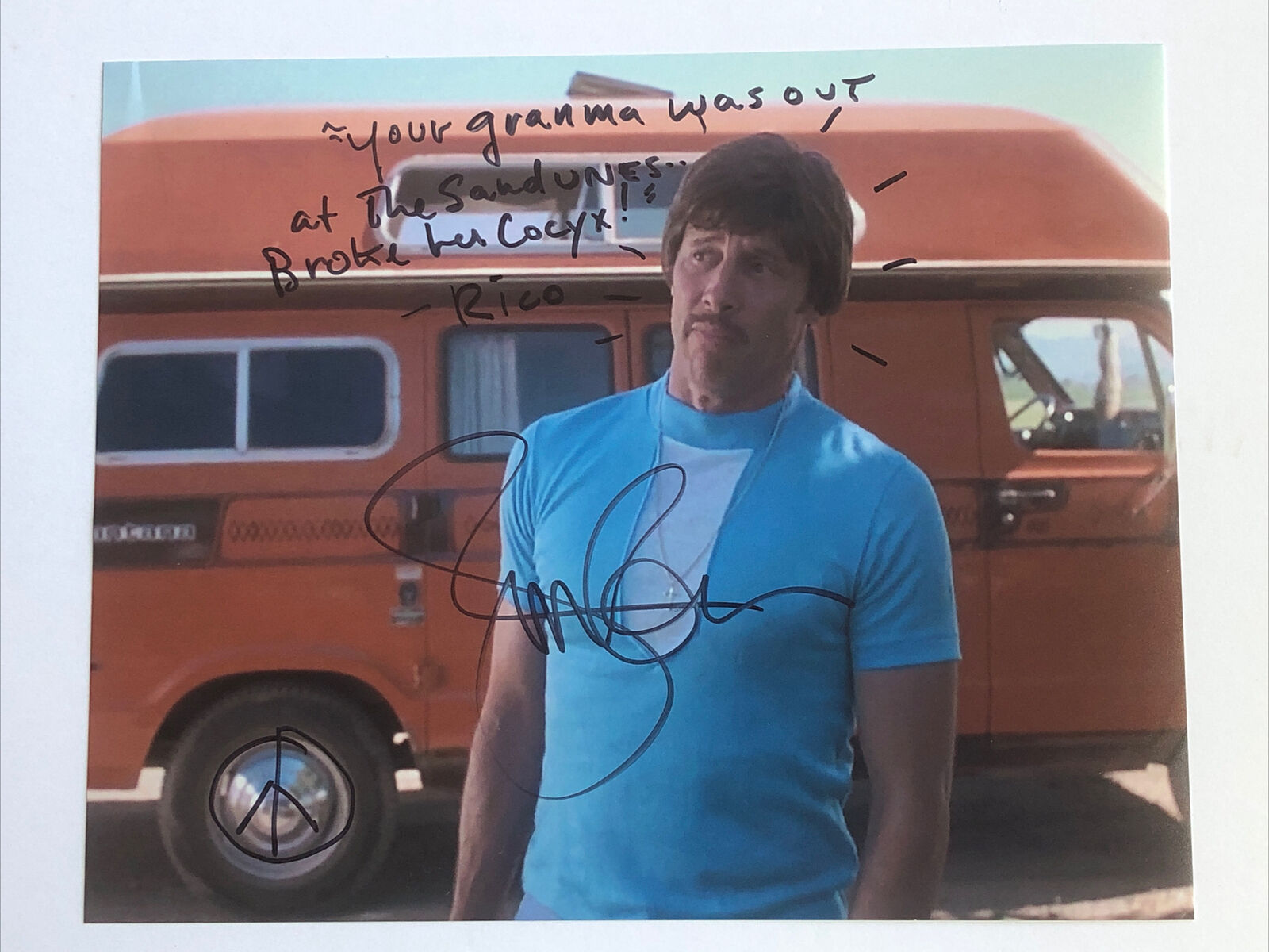 John Gries Autographed 8x10 Photo Poster painting Napoleon Dynamite Uncle Rico