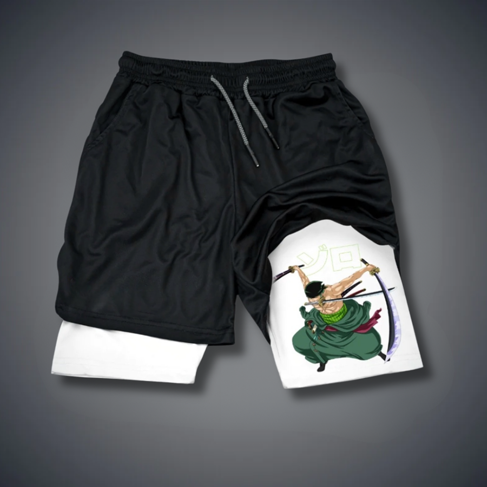 Casual Anime Printed Sports Shorts