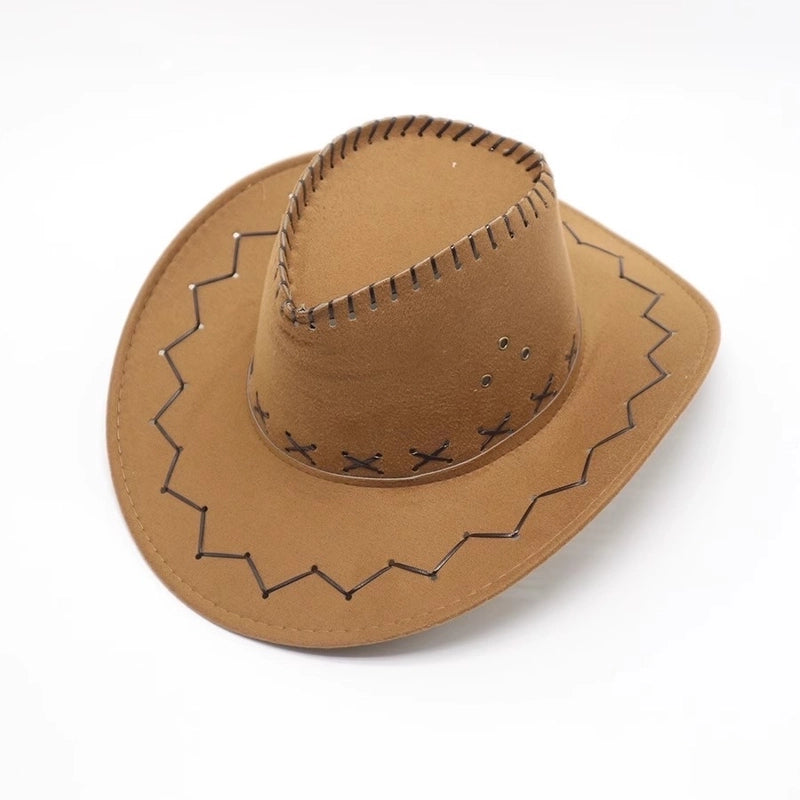 Men’s Minimalist Solid Color Big Eaves Straw Hat