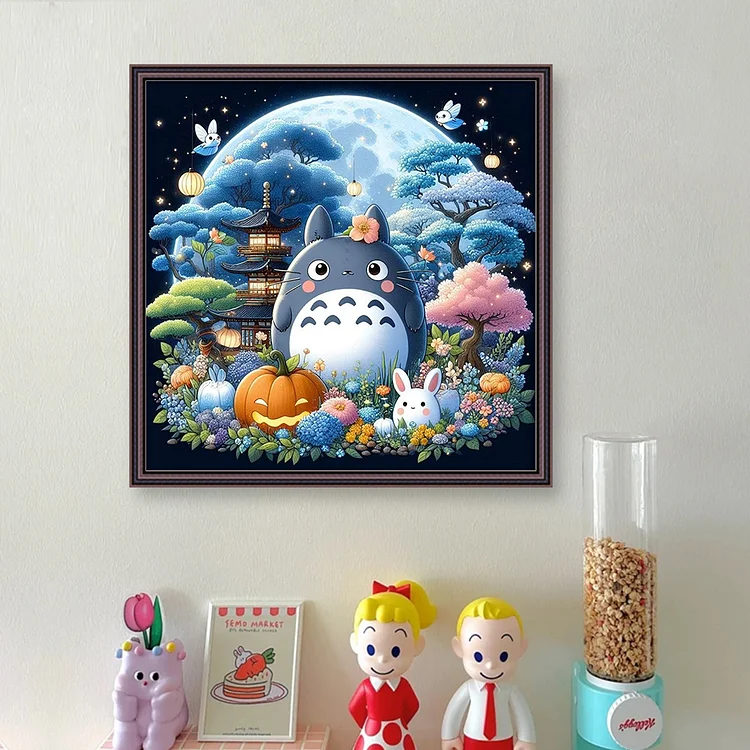 YiShu】Totoro - 11CT Stamped Eco-Friendly Cotton Thread