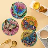 4Pcs napperon papillon en bois - 5d bricolage artisanat vaisselle