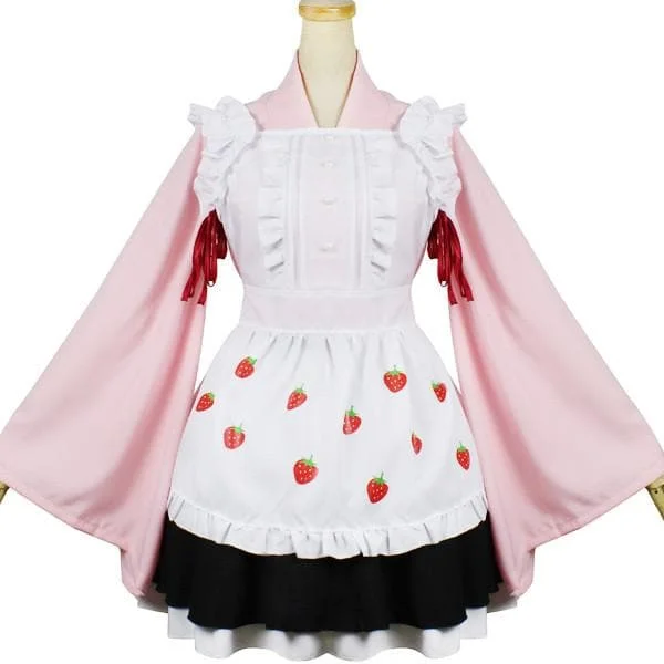 Kawaii Strawberry Maid Cosplay Costume SP1812581