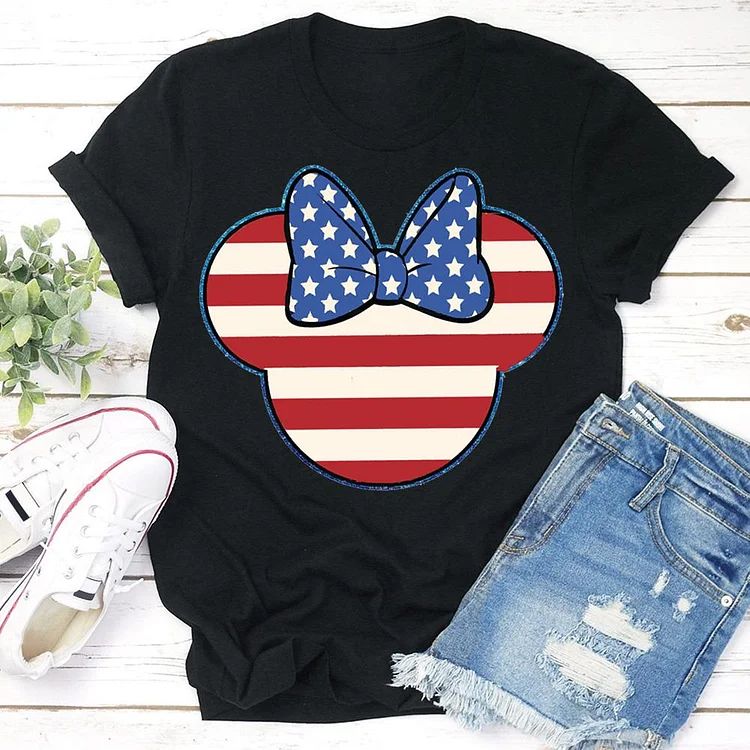 American  bow independence Day  T-shirt Tee - 02096