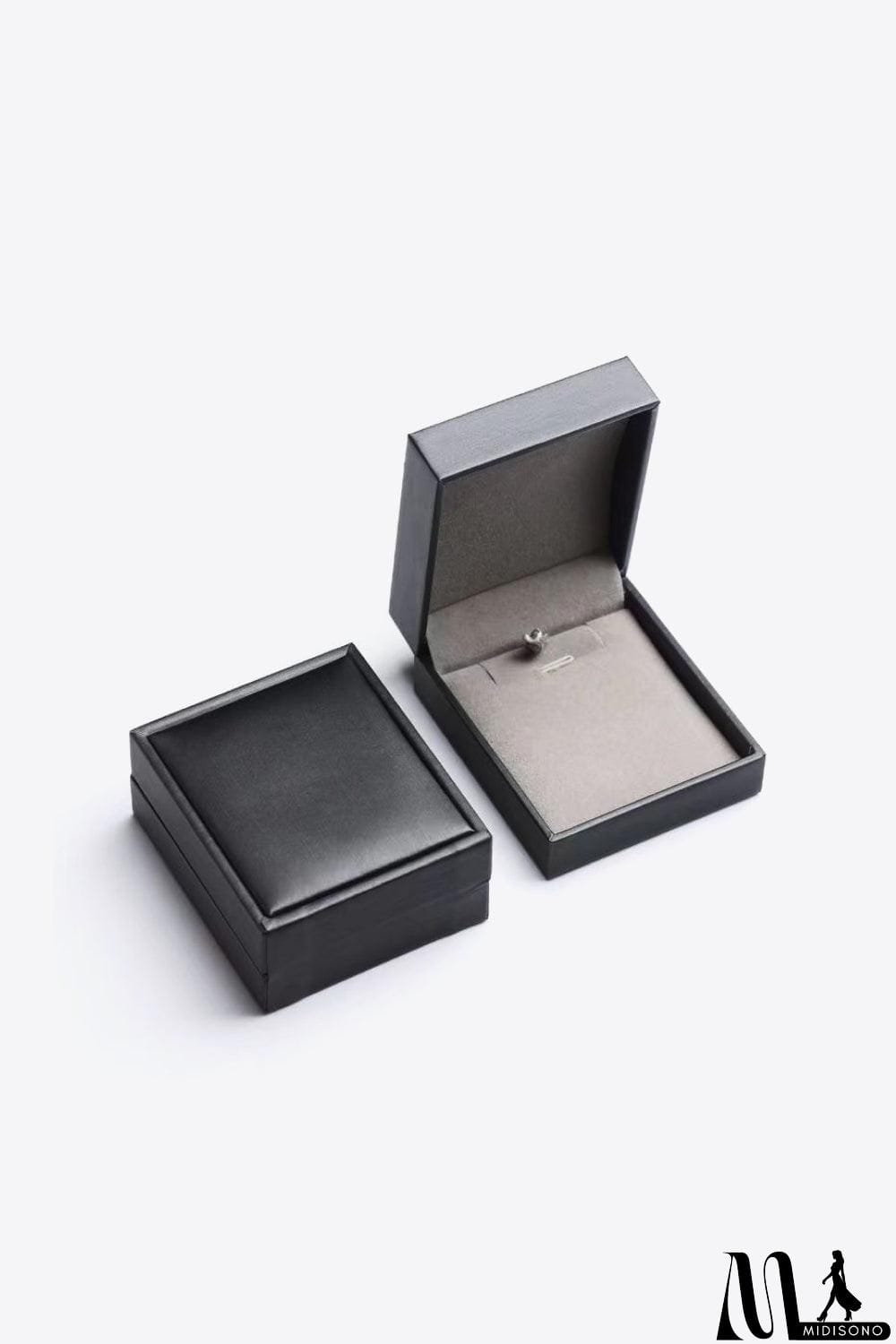 MidiSono - 925 Sterling Silver 1 Carat Moissanite Chain-Link Necklace