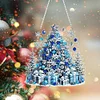 Acryl Weihnachtsschnee Baum - 5d DIY Handwerk Anhänger