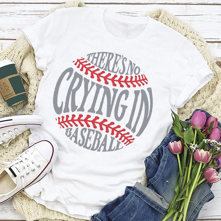 Baseball Print Letter T-shirt Tee