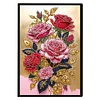 (US Local)Special Shaped Rose 50 Pages Diamond Painting Notebook for Adults Beginners