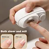 Automatic Fingernail Cutter with LED Nail Polisher Electric Safety Nail Clipper
