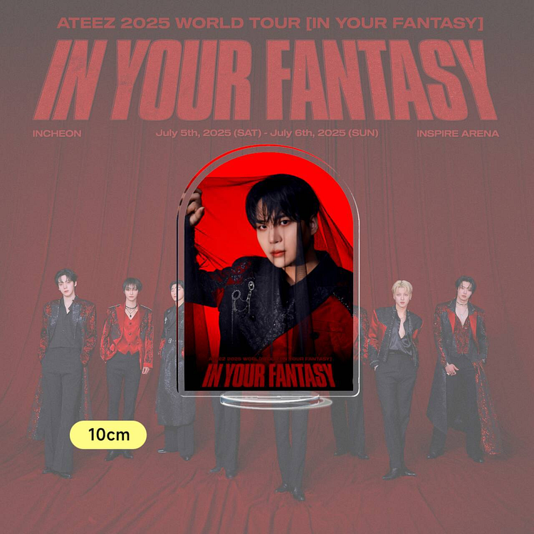 Ateez 2025 World Tour 'In Your Fantasy' Acrylic Member Stand