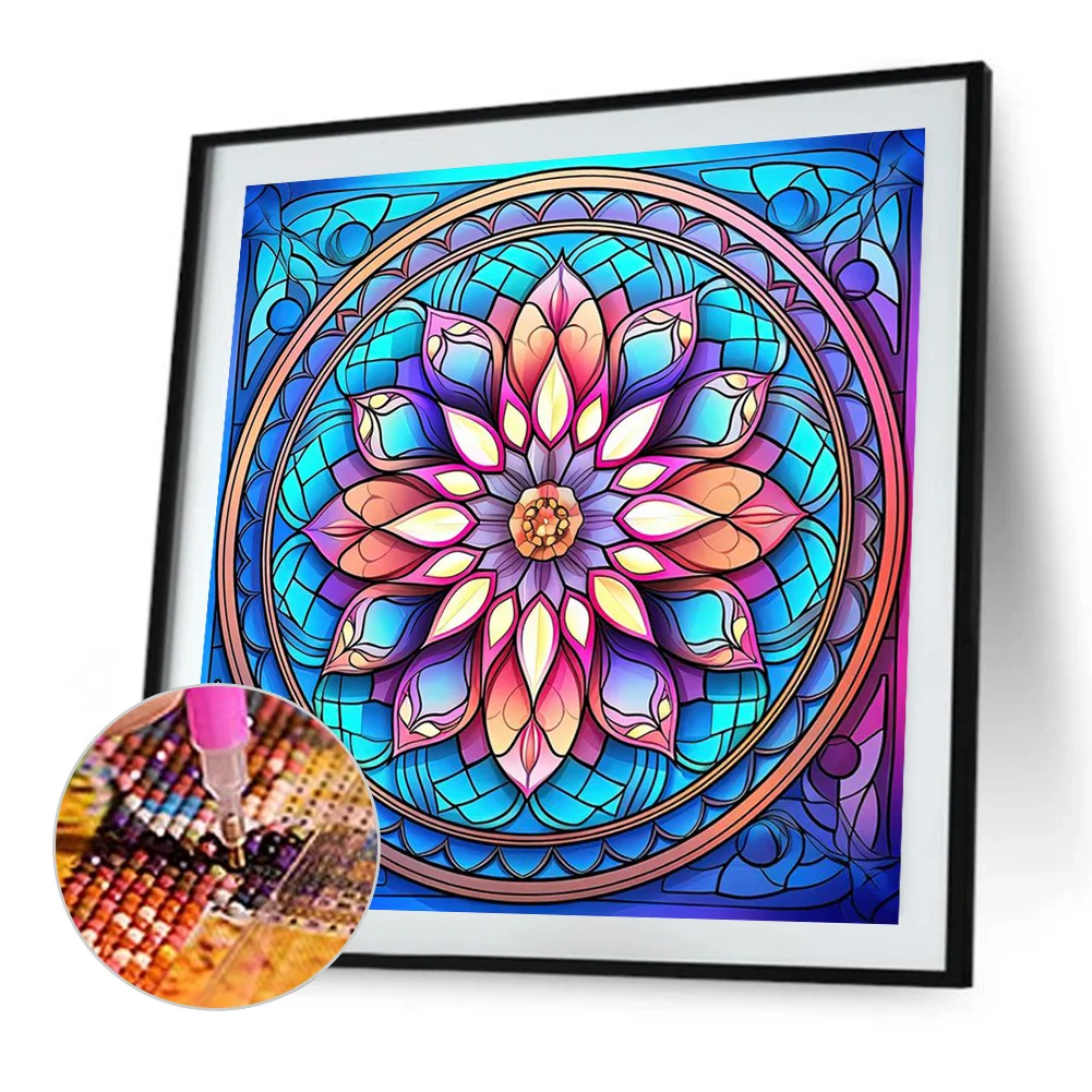 Partial AB Diamond Painting - Full Square Drill - Mandala(Canvas|45*45cm)