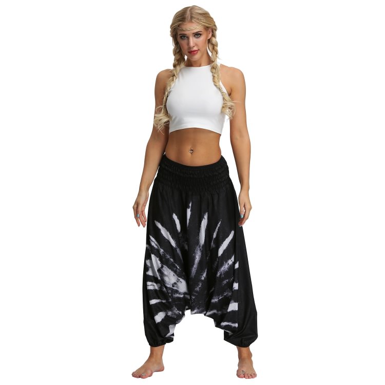 Sports Yoga Pants Large loose crotch Lantern Dance Pants