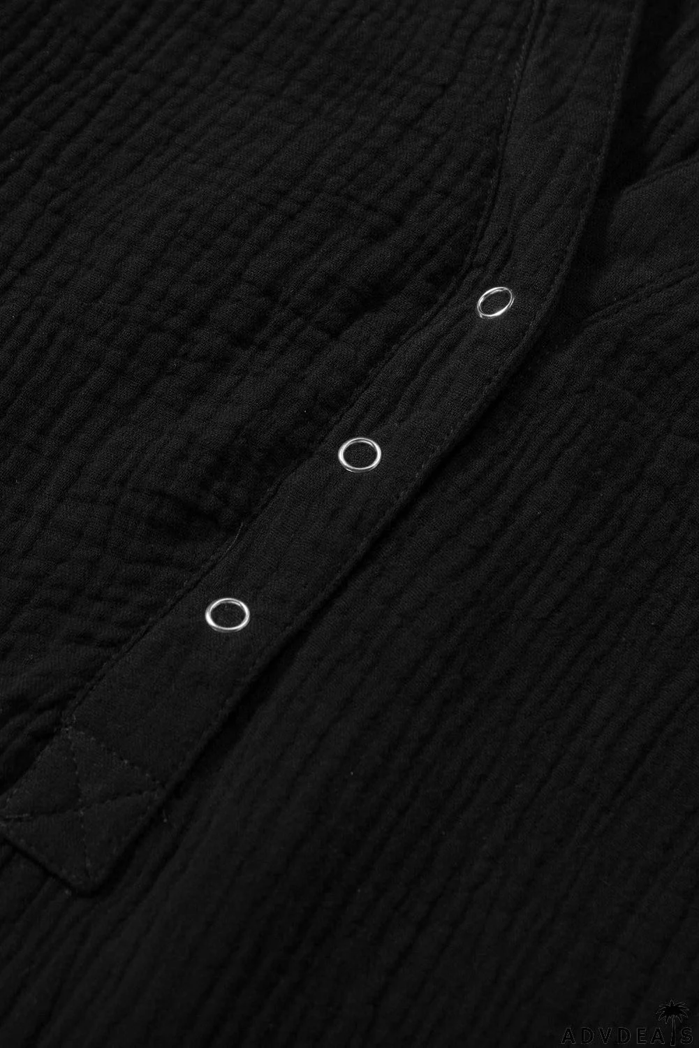 Casual Balloon Sleeve Crinkled Top