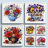 Vase Full 18CT 2 Strands DIY Stamped Cross Stitch Kits for Beginners Adults Home Wall Decor Cross Stitch Art and Crafts Kits 25x25cm tapestrymarket