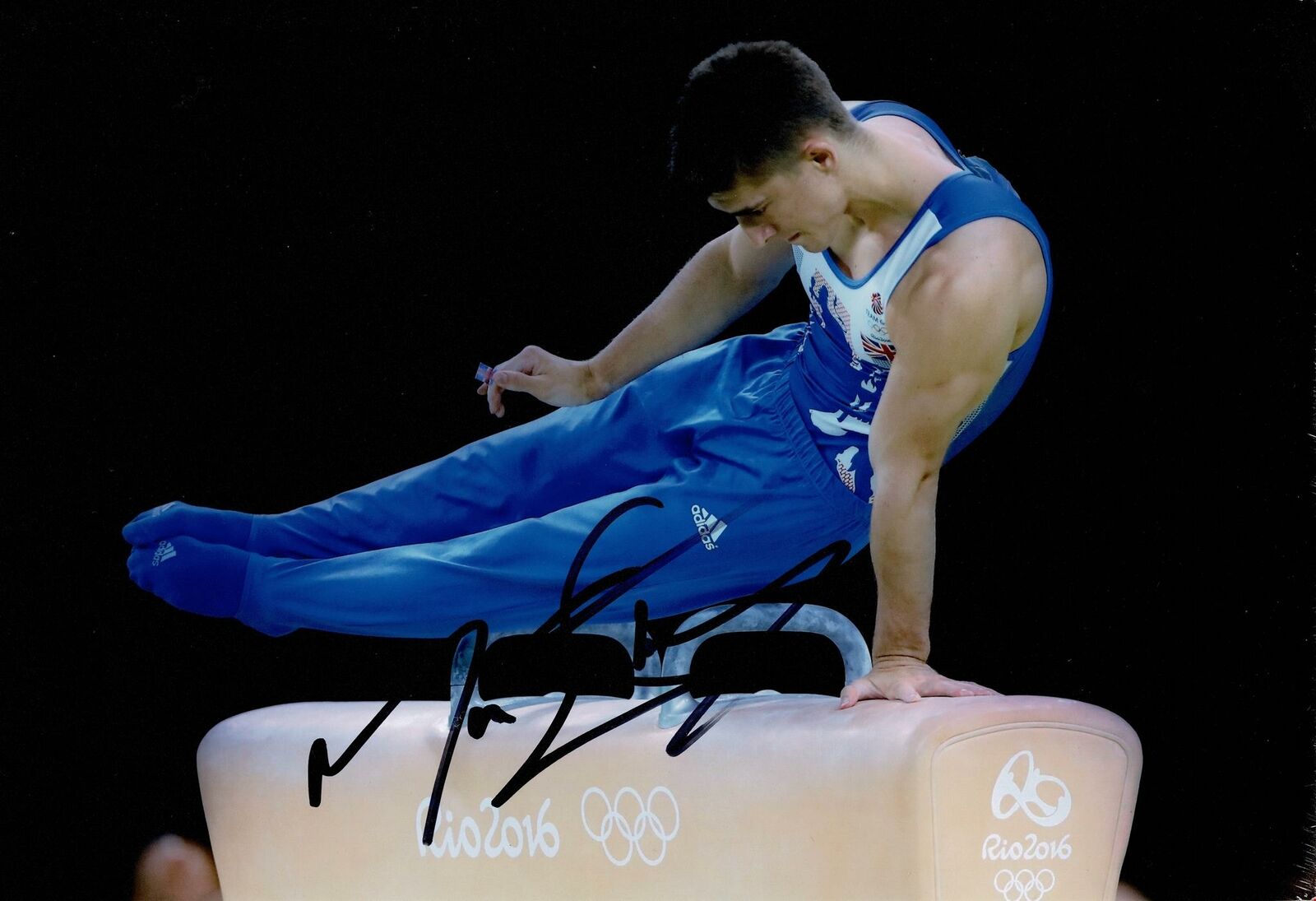 Max Whitlock Signed 12X8 Photo Poster painting Rio 2016 Tokyo 2020 Genuine Signature AFTAL COA B