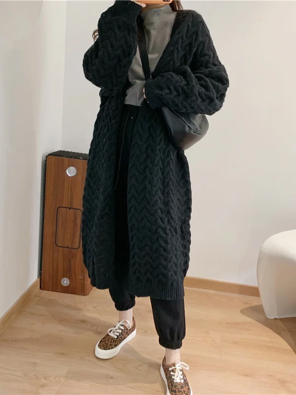 Urban Loose Knitting Long Sleeves Cardigan Top