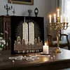 (30x30cm)DIY Twin Towers Pearl Painting Kit With Inner Frame Home Decor