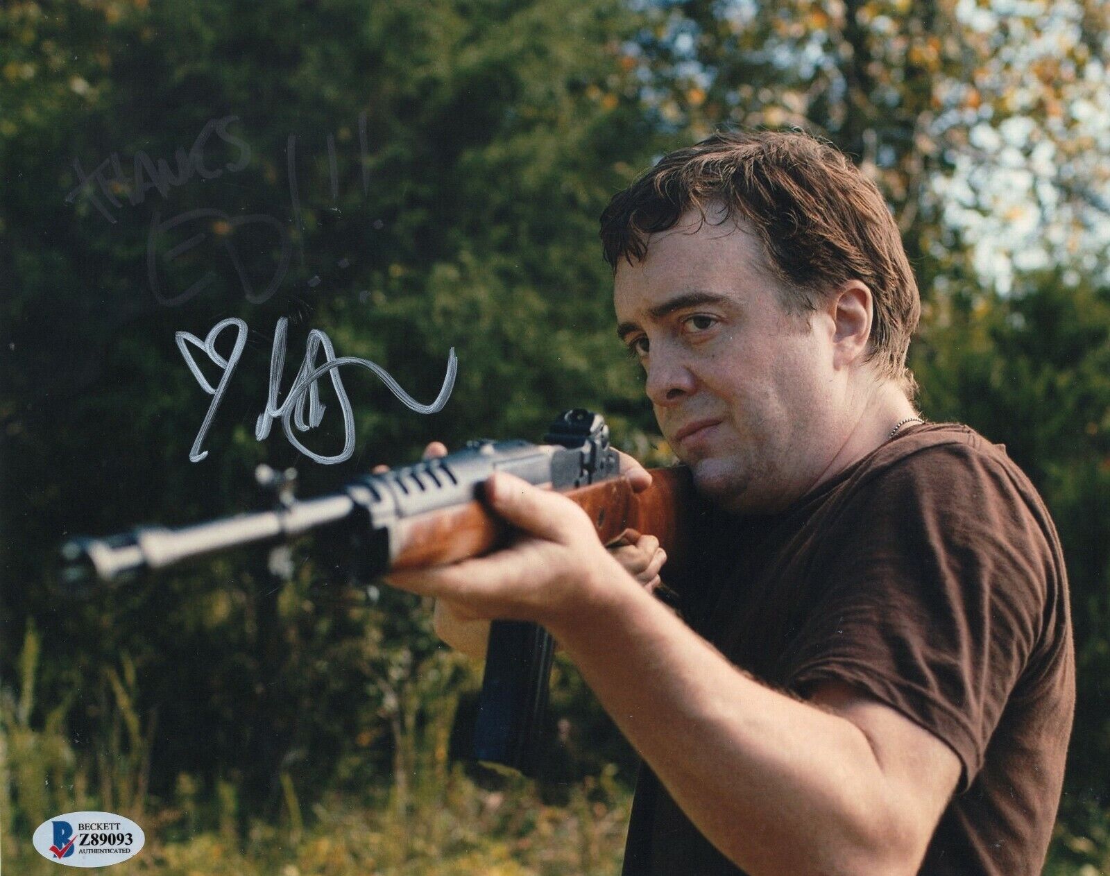 Macon Blair Blue Ruin Movie Dwight Signed 8x10 Photo Poster painting w/Beckett COA Z89093