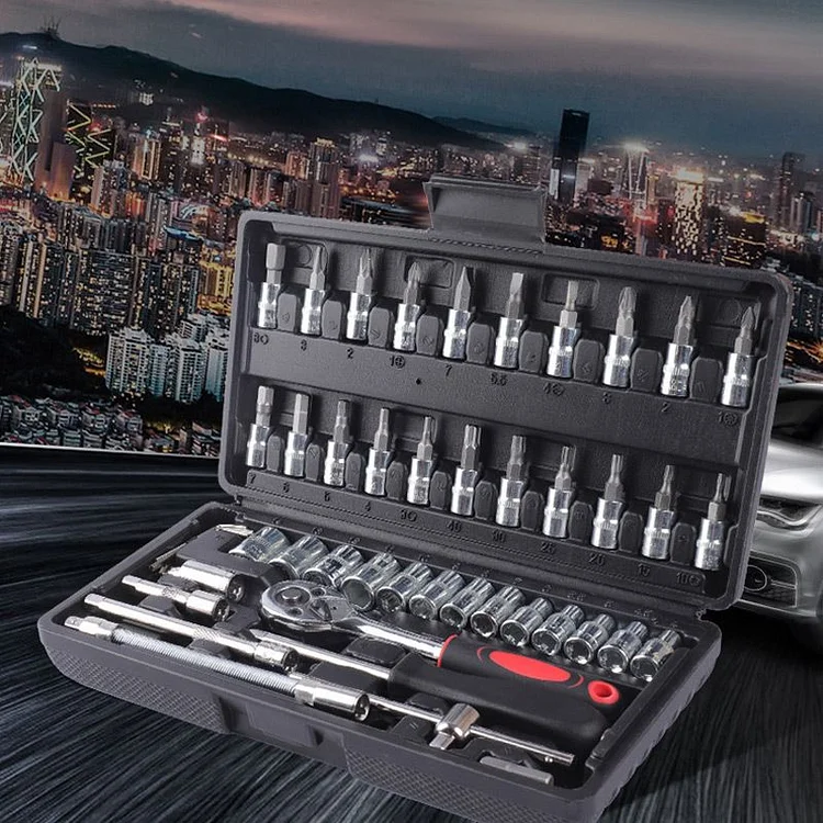 46pcs Fast Ratchet Sleeve Wrench Kit（50% OFF）