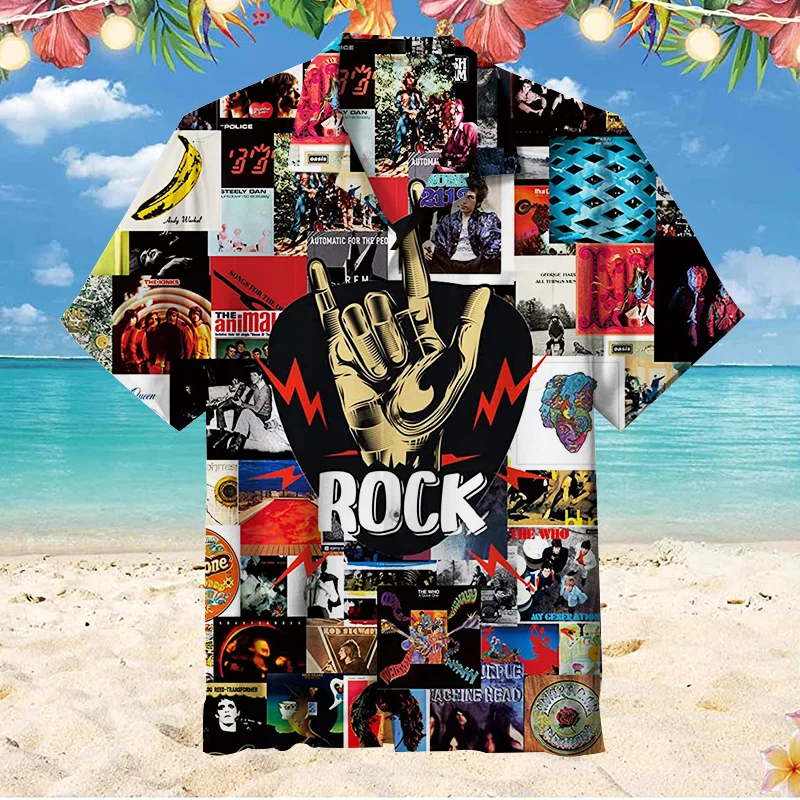 Rock 'n' Roll|Unisex Hawaiian Shirt
