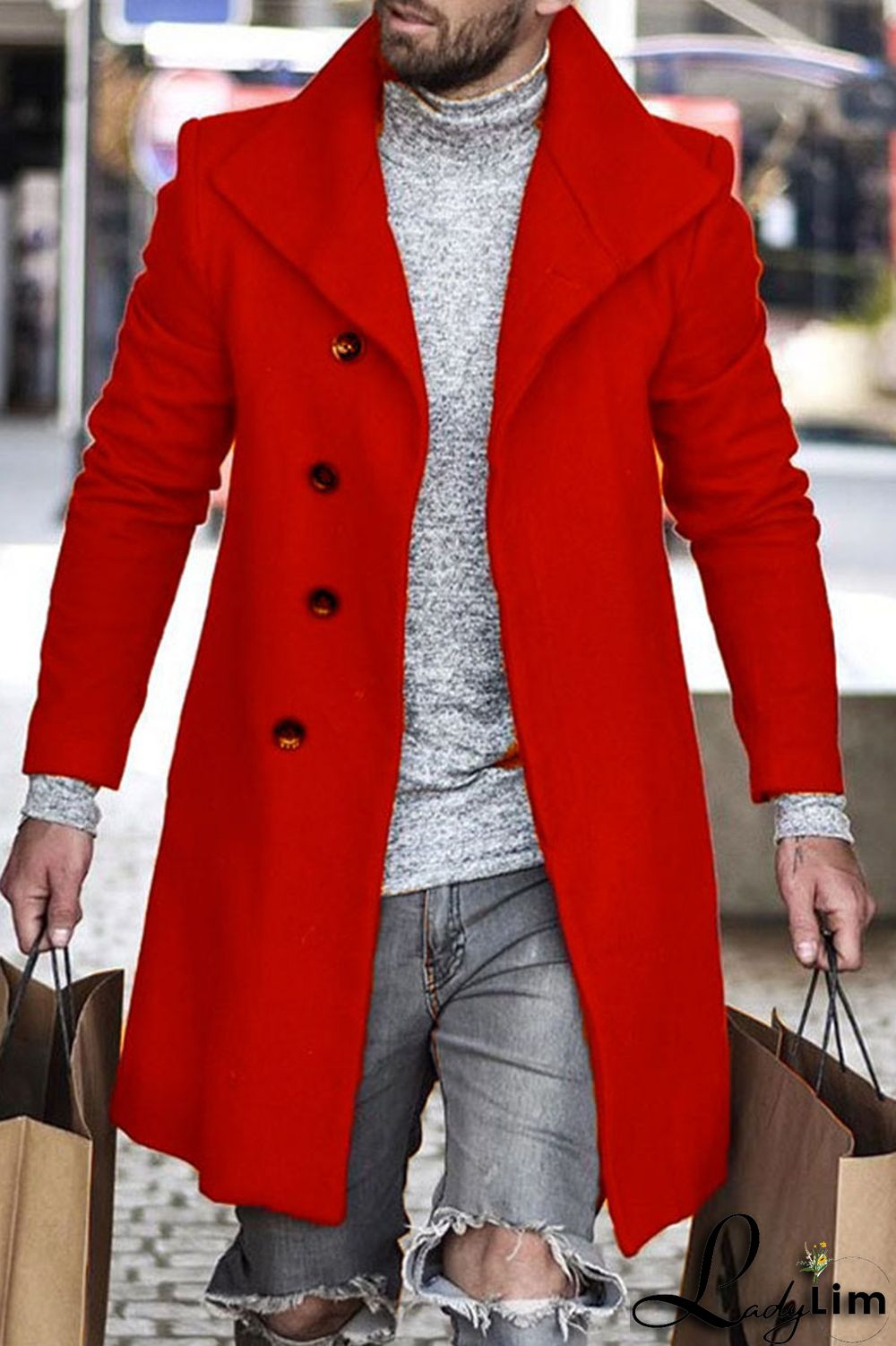 Black Fashion Casual Solid Cardigan Turndown Collar Outerwear