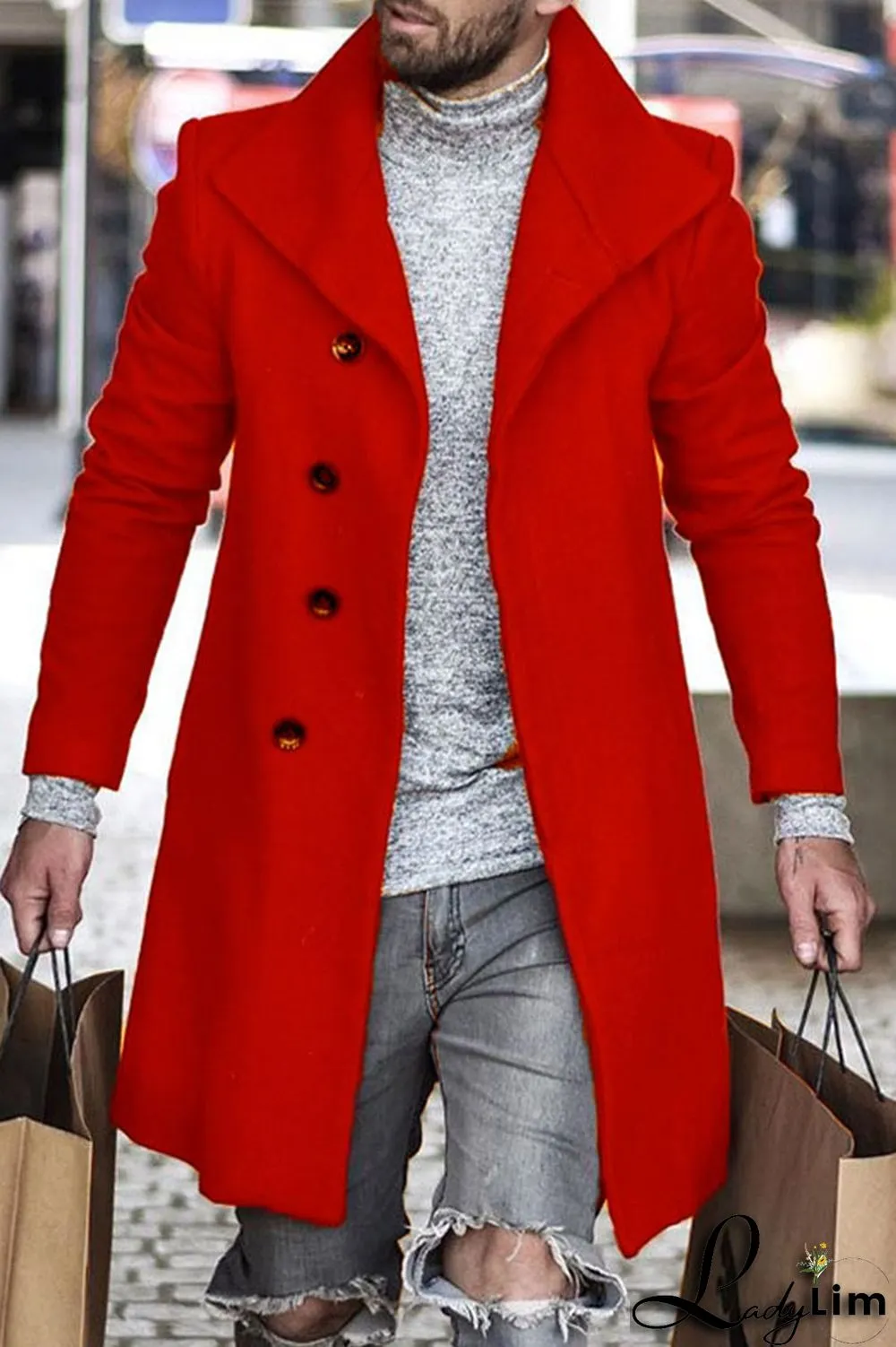 Black Fashion Casual Solid Cardigan Turndown Collar Outerwear