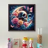Rose Skull-11CT Stamped Cross Stitch 40*40cm/15.75*15.75in tapestrymarket