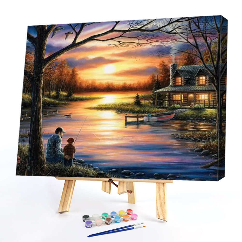 

50*40CM - Paint By Numbers - Countryside, 501 Original