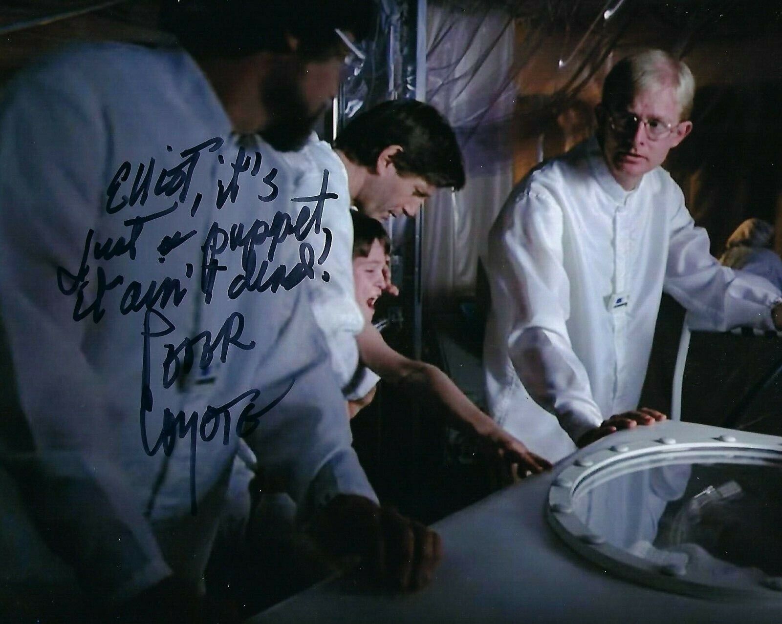 GFA E.T. the Extra-Terrestrial Keys * PETER COYOTE * Signed 8x10 Photo Poster painting COA