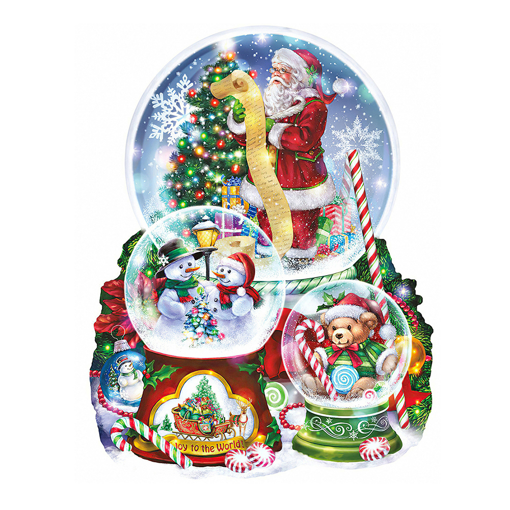 

Christmas Crystal Ball - Round Drill Diamond Painting - 50*50CM, 501 Original