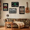 [US Local Warehouse]4PCS Alcohol - Vintage Metal Signs Set - 30*40cm