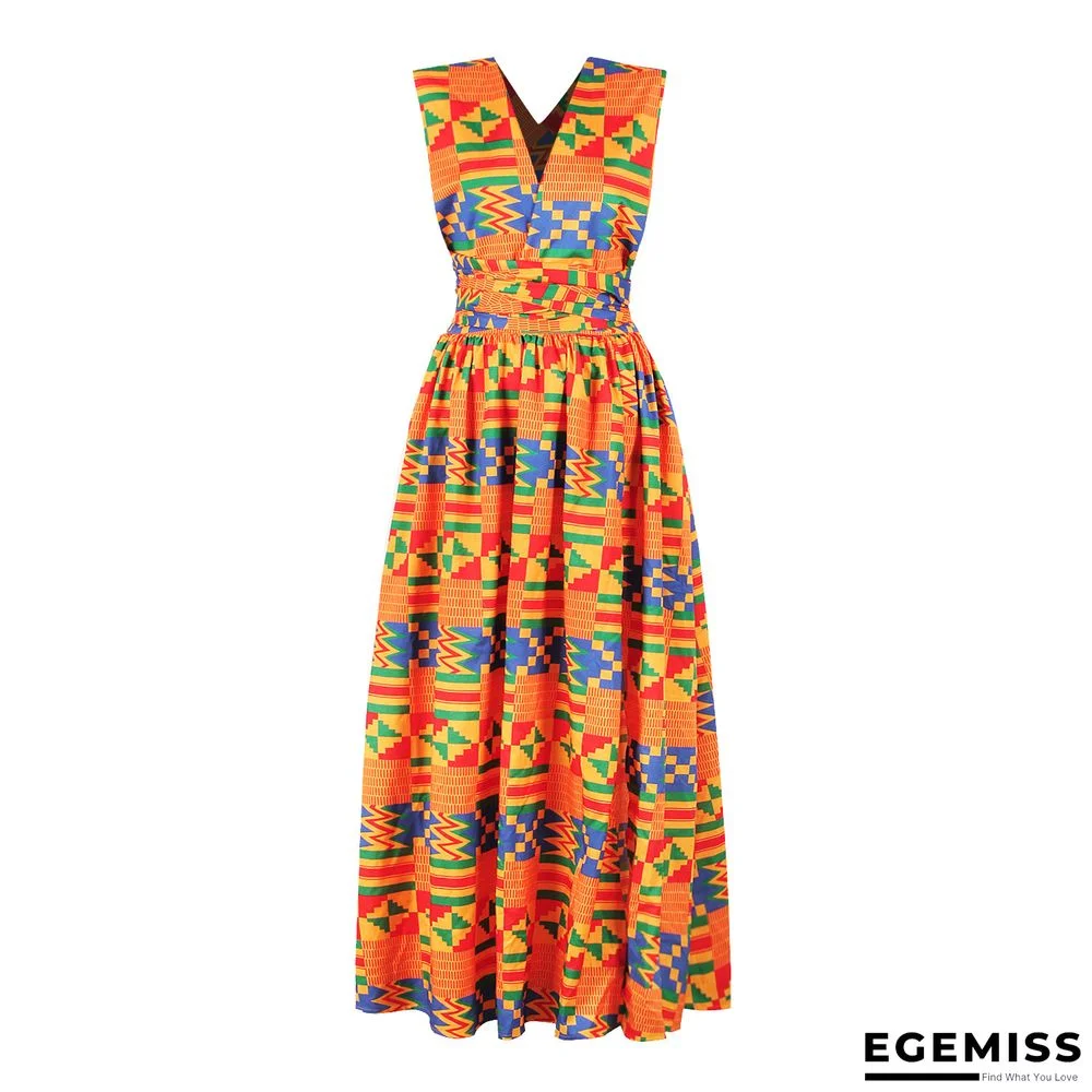 Digital Printing Irregular Large Size Elastic Medium And Long Dress Split Woman | EGEMISS