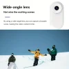 Mini camera with thumb camera, ultra wide angle, long battery life, suitable for video and pet recording, sports, meeting and cycling
