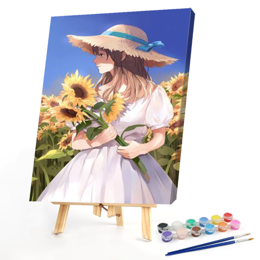 

40*50CM - Paint By Numbers - Anime Girl, 501 Original