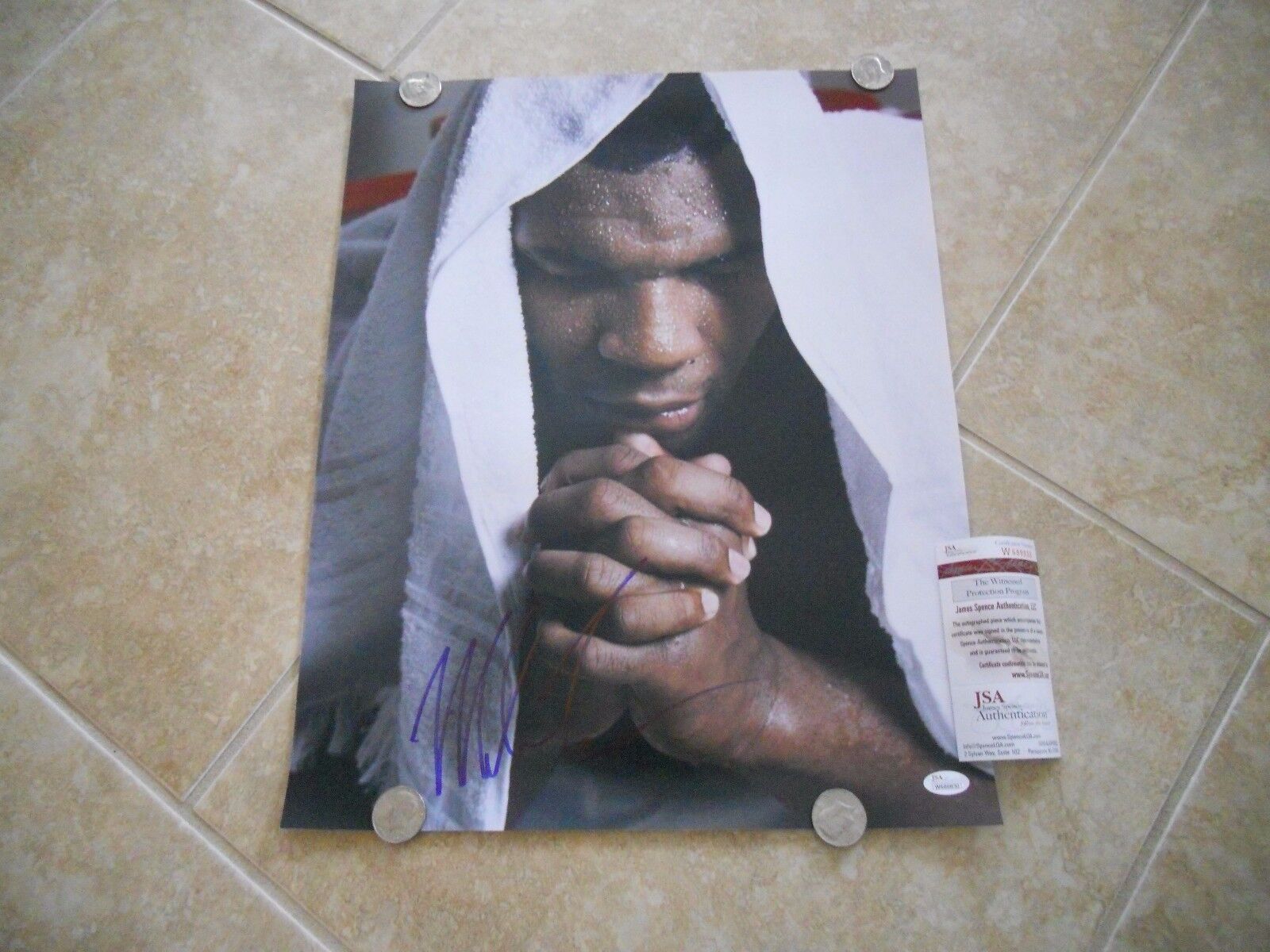 Mike Tyson HUGE Signed Autographed 16x20 Boxing Photo Poster painting JSA Certified Color