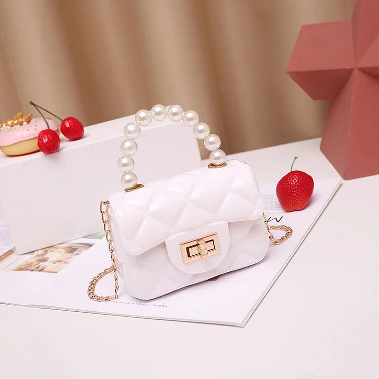 Fashion Pearl Chain Portable Mini Diagonal Cross Bag
