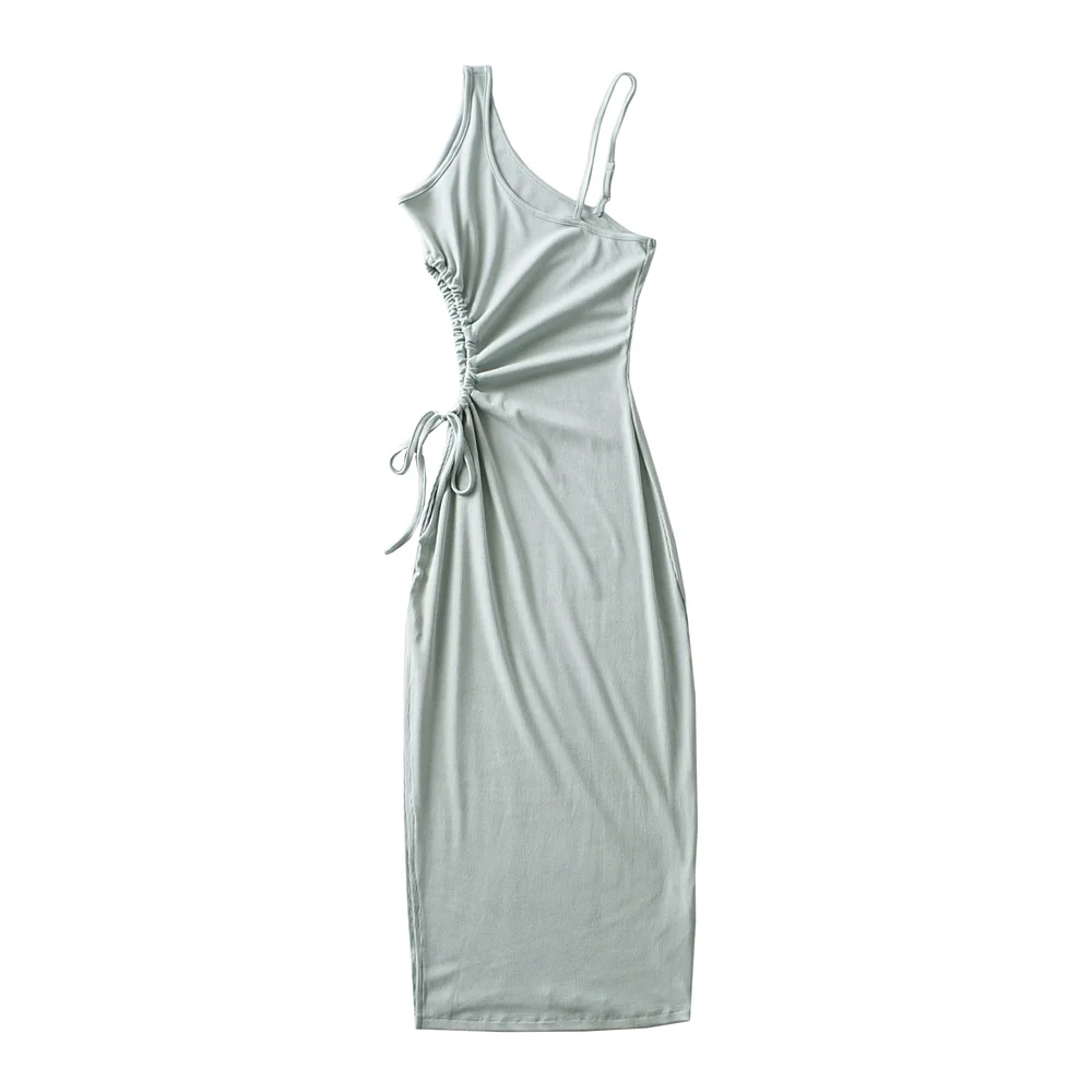 Figure Elegant Mid Stretch Ripped Summer Tank Tops