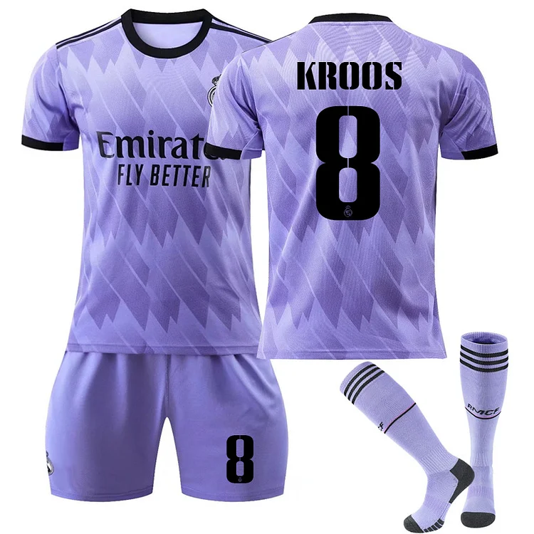 Real Madrid 22/23 Away Jersey - Purple, Men soccer