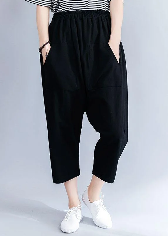 2019 summer new cotton blended loose pants wild casual wide leg pants