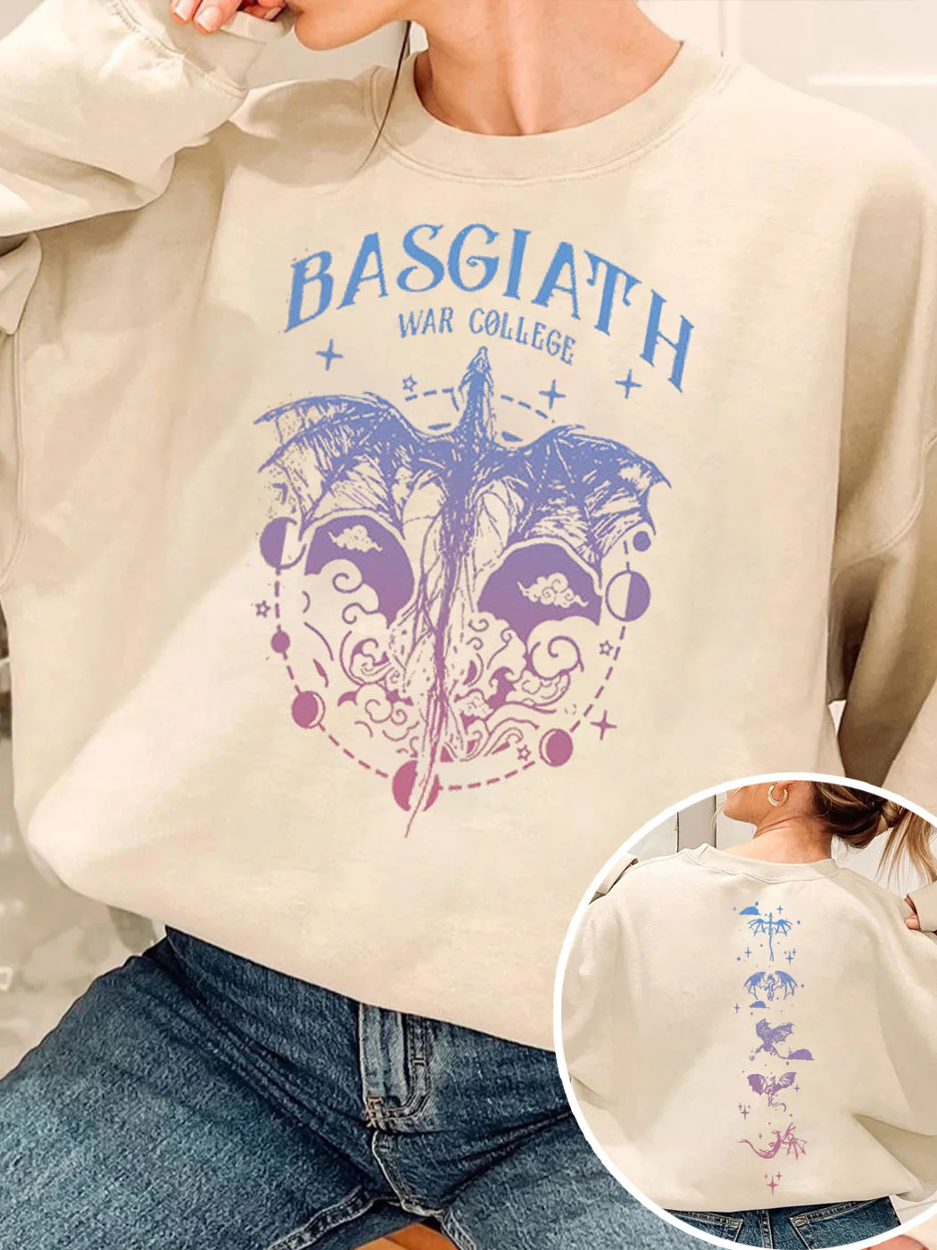 Basgiath War College Comfort Colors Fourth Wing Sweatshirt / DarkAcademias /Darkacademias