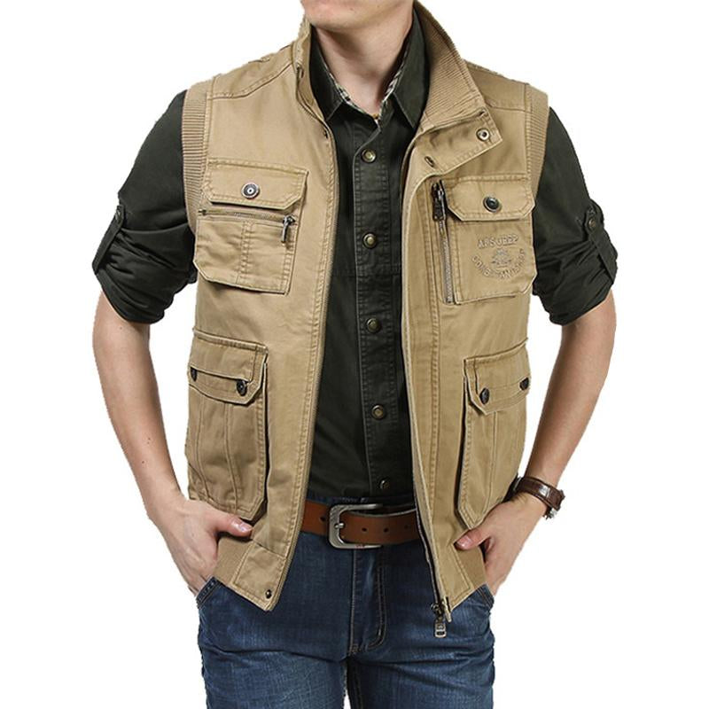 Men's Outdoor Multi-Pocket Cargo Vest
