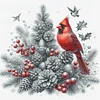 Christmas Tree Cardinal-11CT Stamped Cross Stitch 40*40cm/15.75*15.75in tapestrymarket
