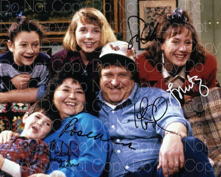 Roseanne signed Barr Goodman Chalke 8X10 Photo Poster painting picture poster autograph RP 2