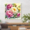 Fleurs-Peinture diamant perceuse ronde-40*40cm