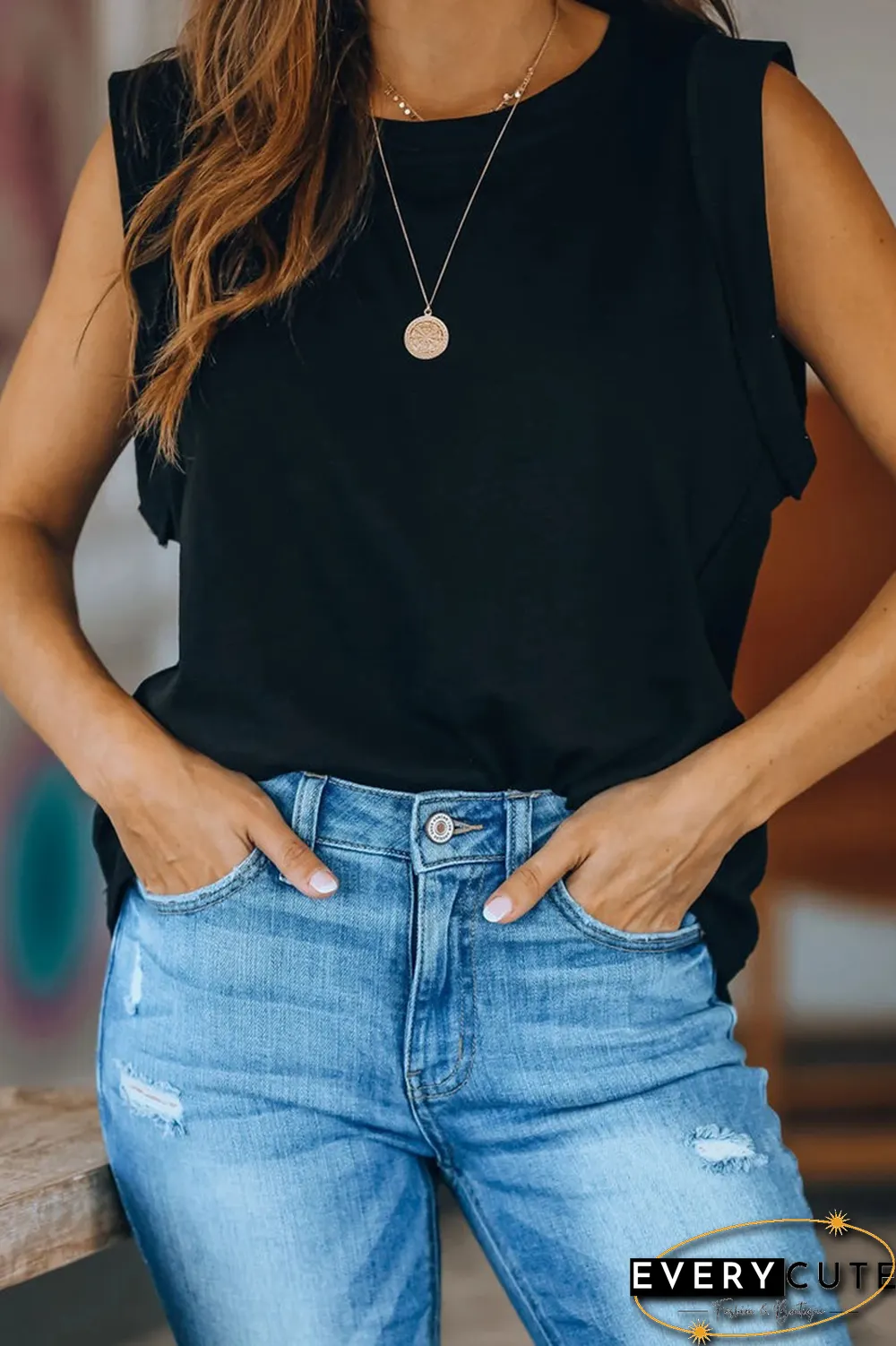 Casual Solid Basic O Neck T-Shirts(4 Colors)